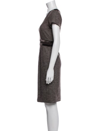 Max Mara Virgin Wool Knee-Length Dress