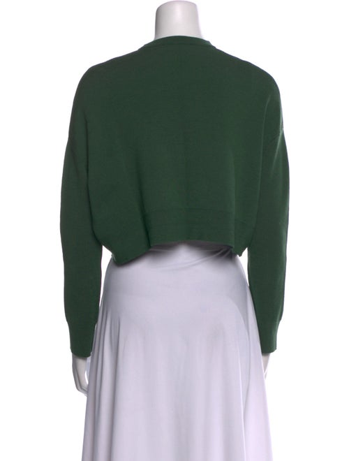 Max Mara Virgin Wool Graphic Print Sweater