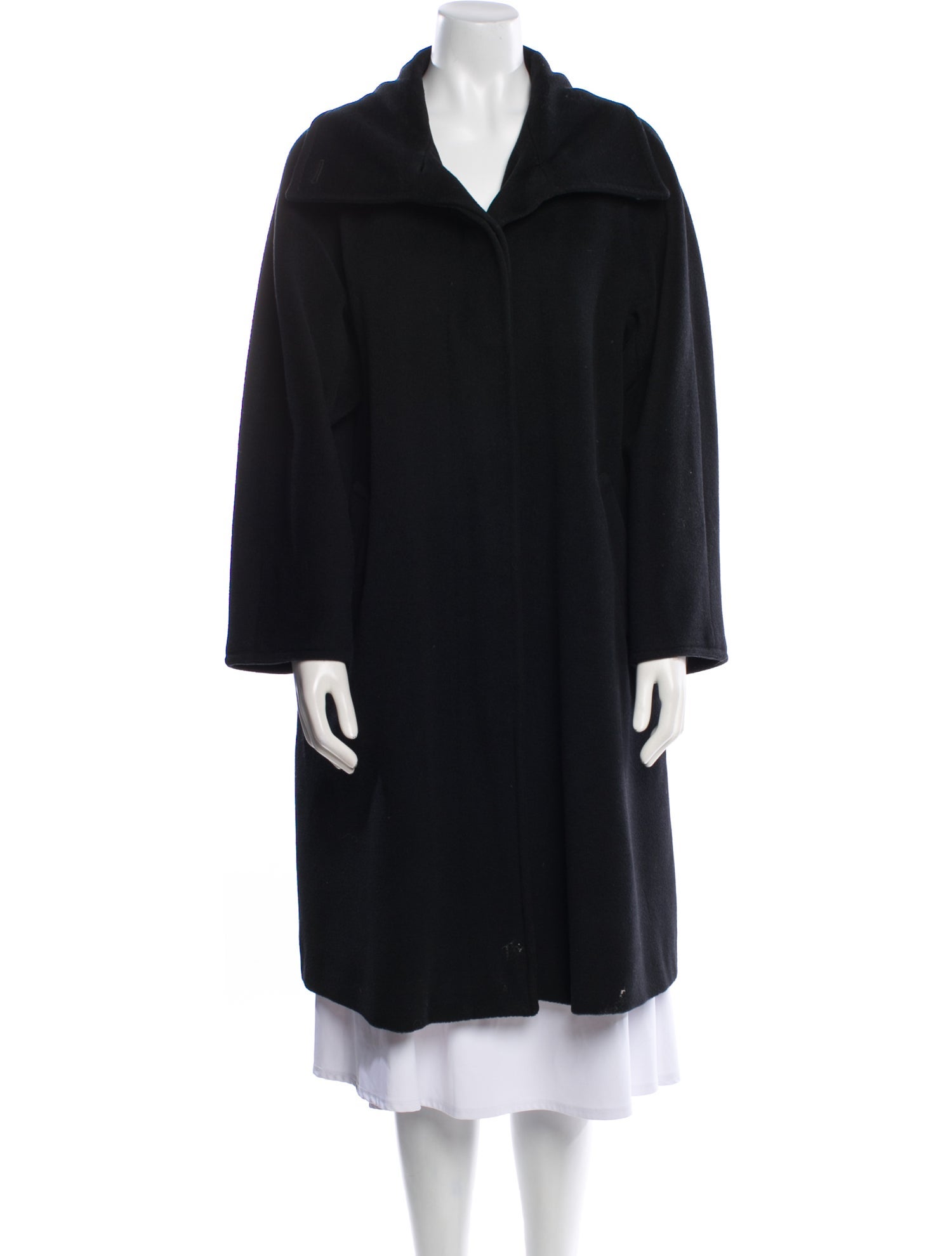 Max Mara Virgin Wool Faux Fur Coat