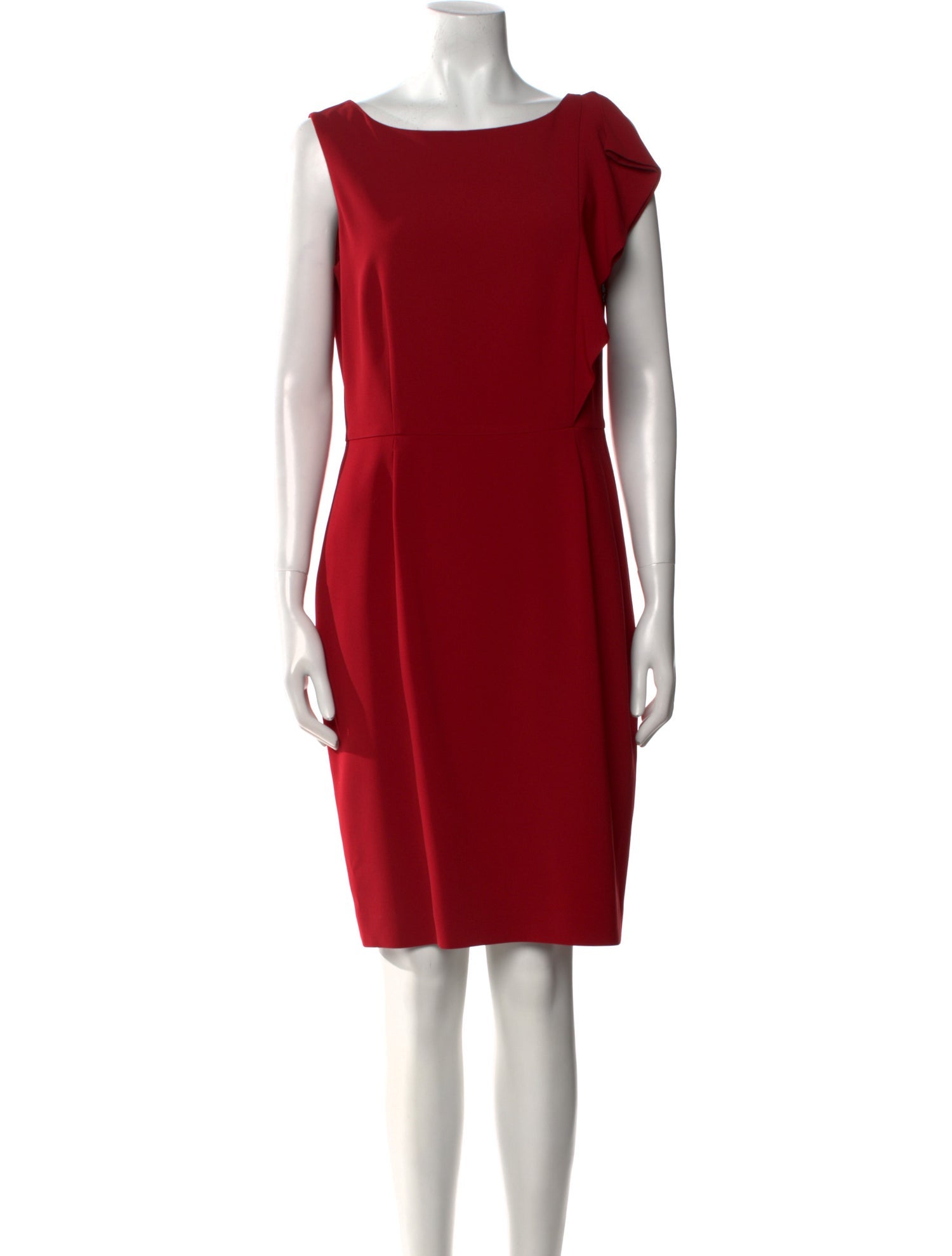 Max Mara Bateau Neckline Knee-Length Dress