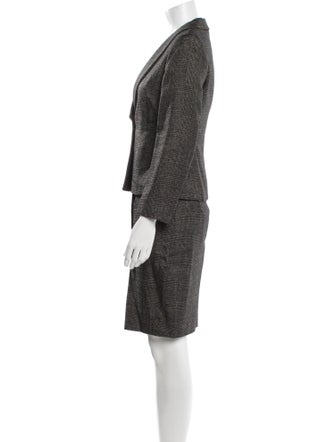 Max Mara Wool Printed Skirt Set
