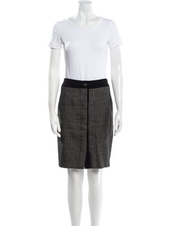 Max Mara Wool Printed Skirt Set
