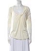 Max Mara V-Neck Three-Quarter Sleeve Blouse