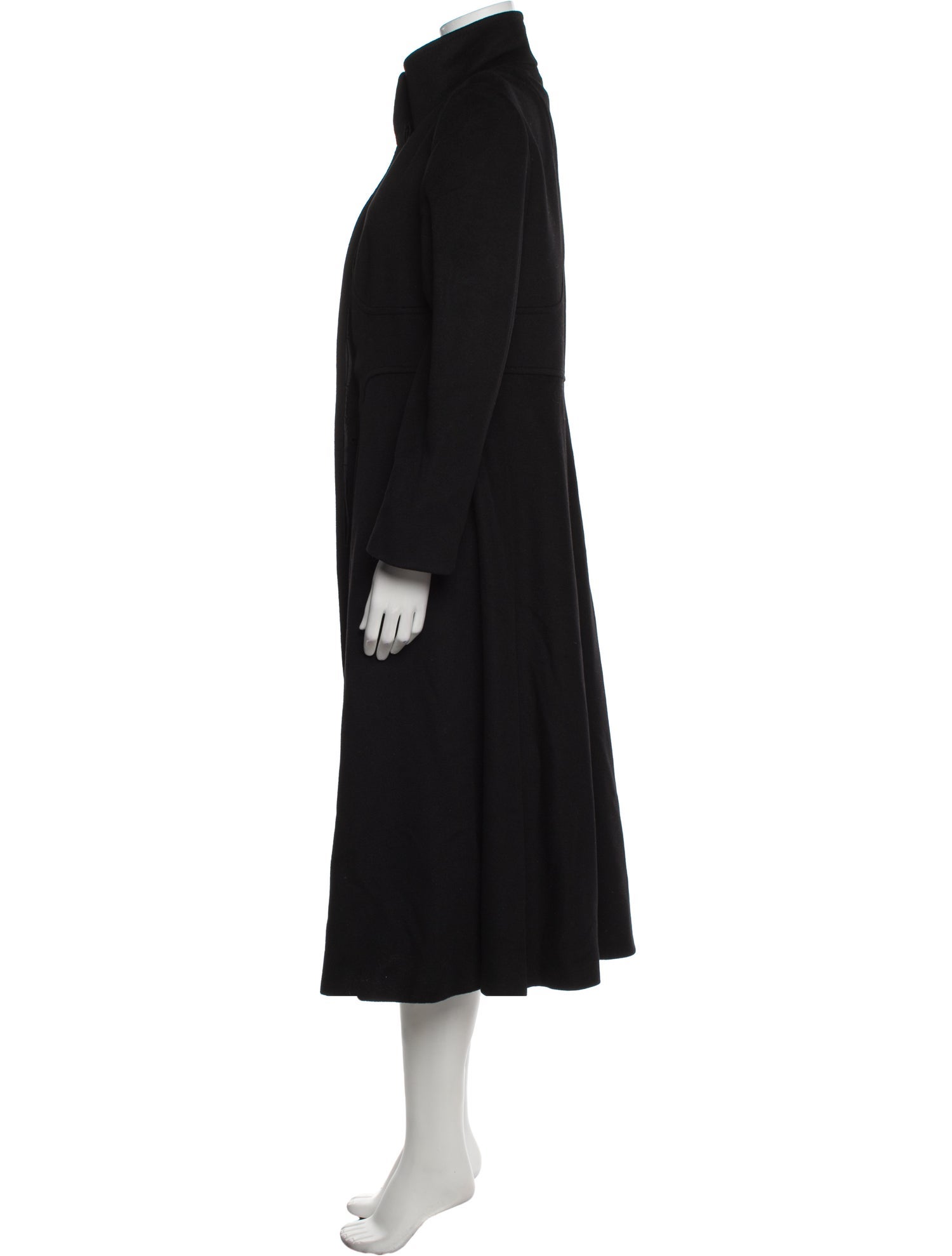 Max Mara Virgin Wool Faux Fur Coat