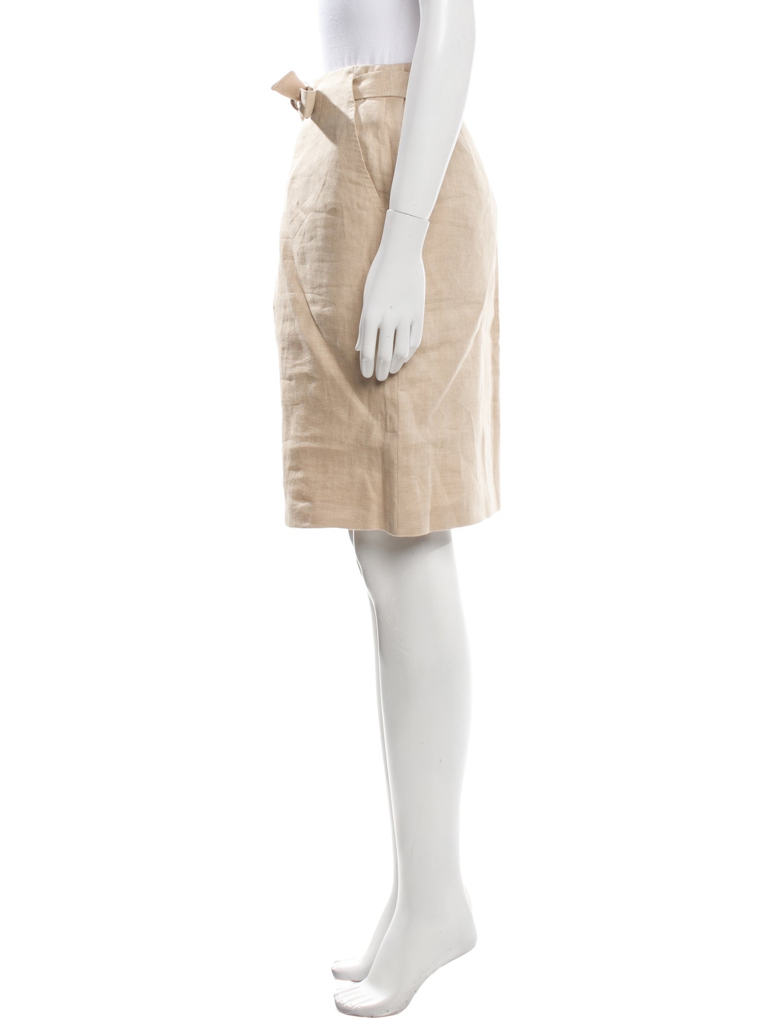 Max Mara Linen Knee-Length Skirt