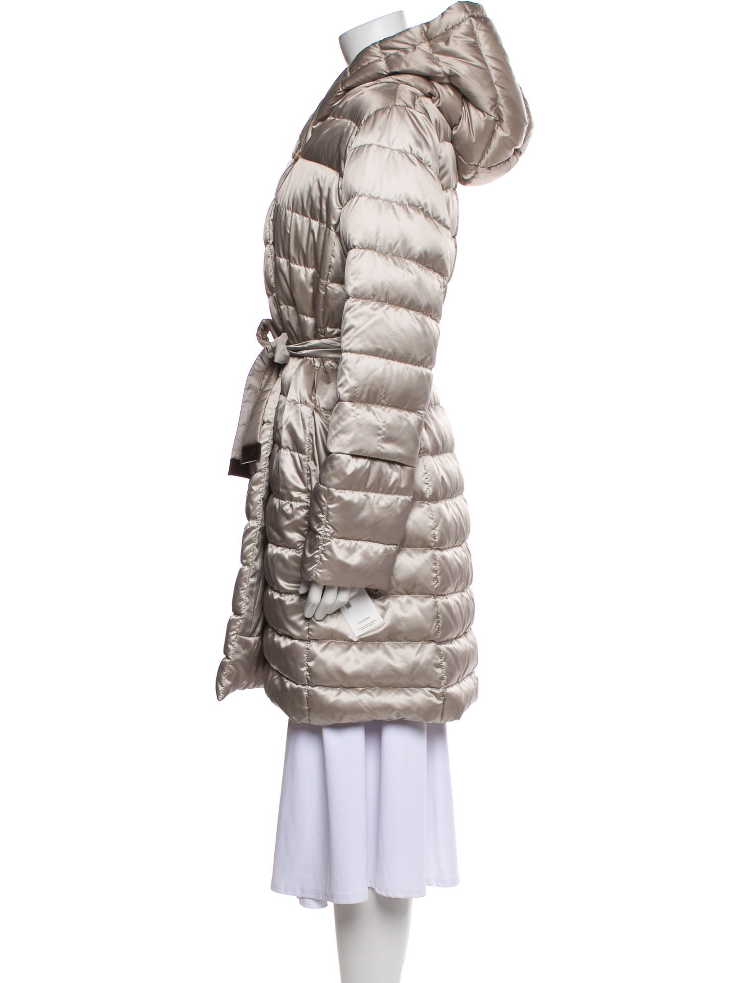 Max Mara Nylon Faux Fur Coat