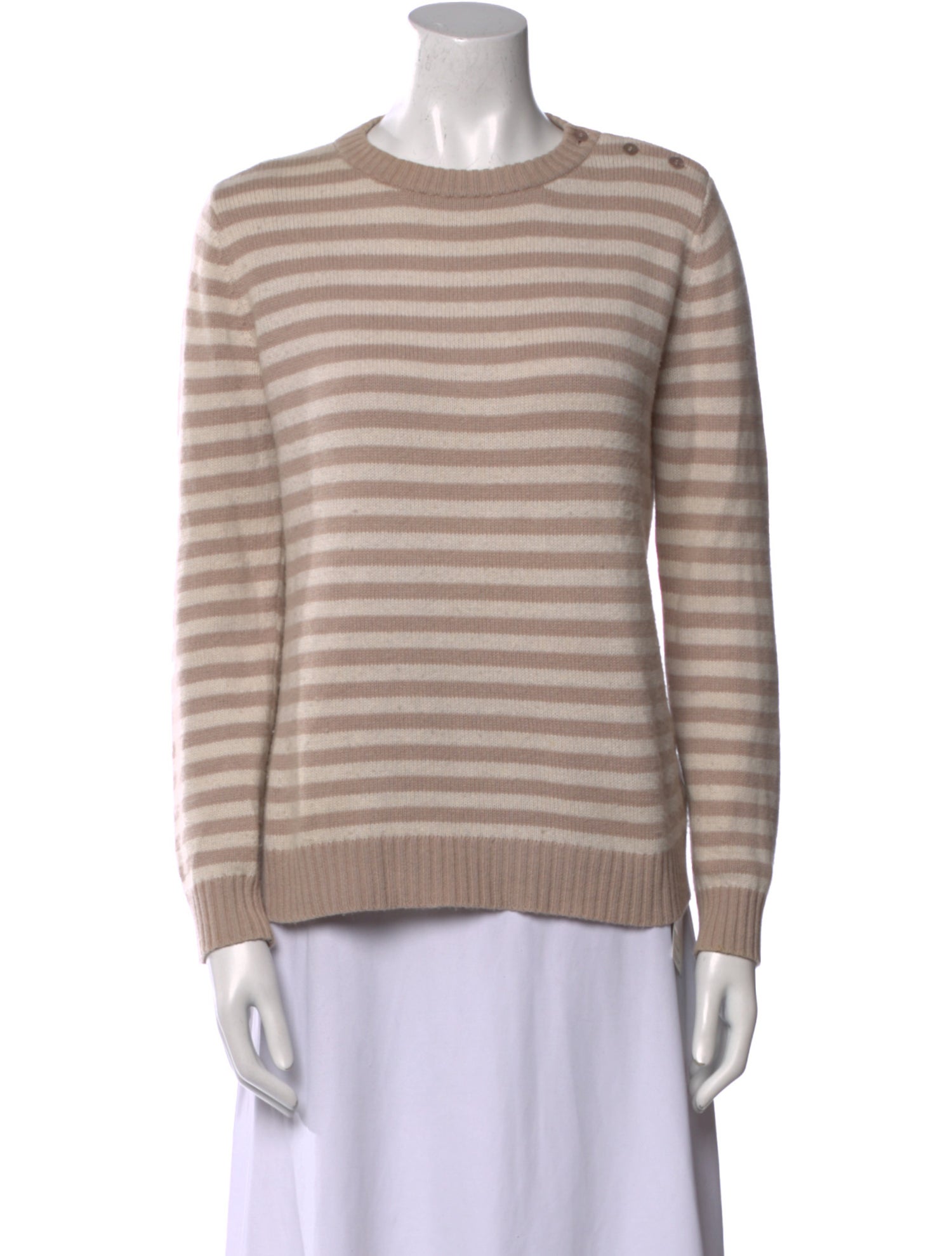 Max Mara Striped Crew Neck Sweater