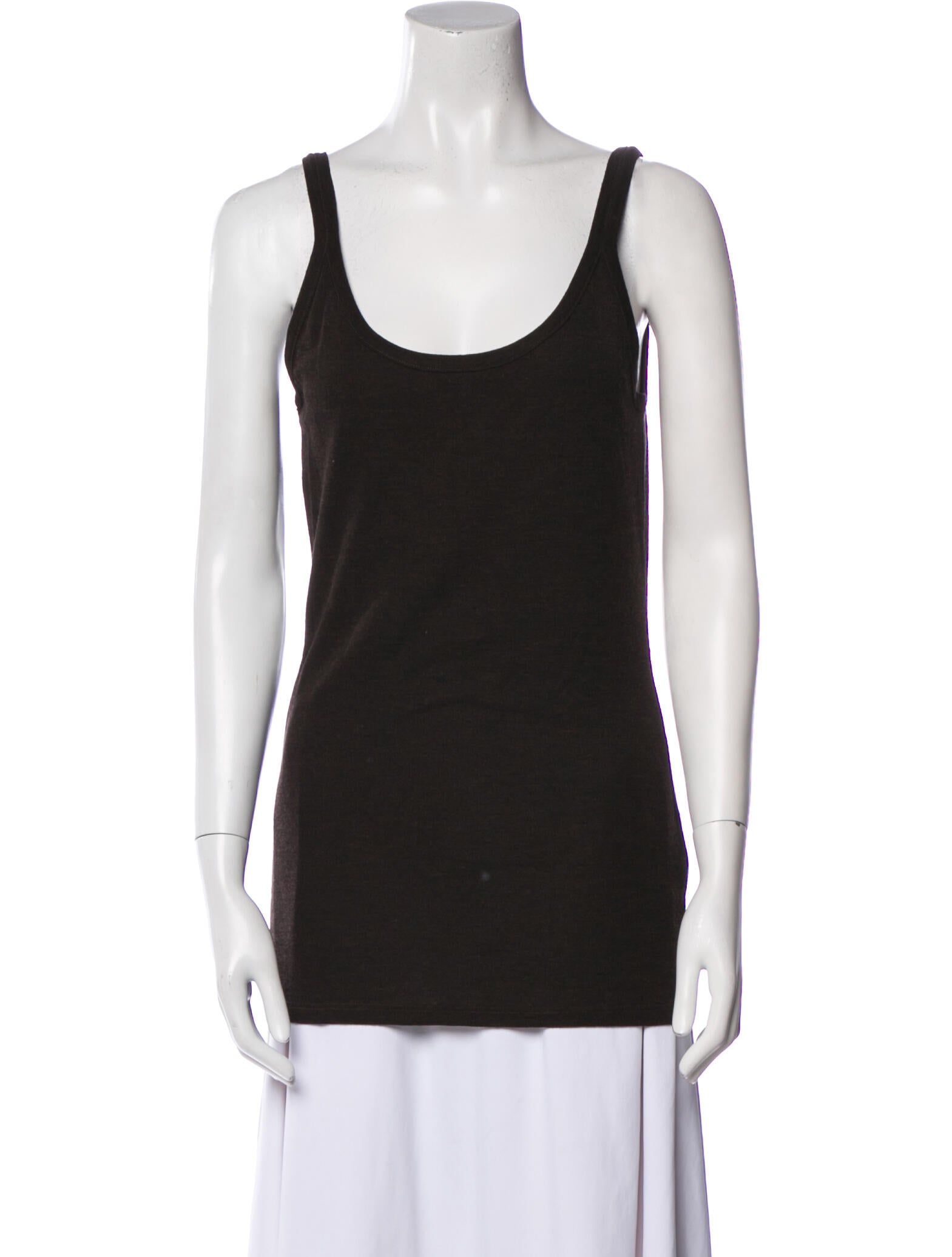 Max Mara Wool Scoop Neck Top