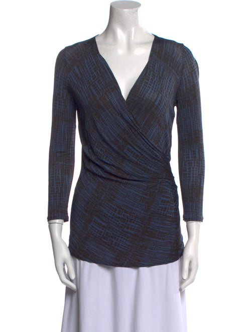 Max Mara Printed V-Neck Tunic