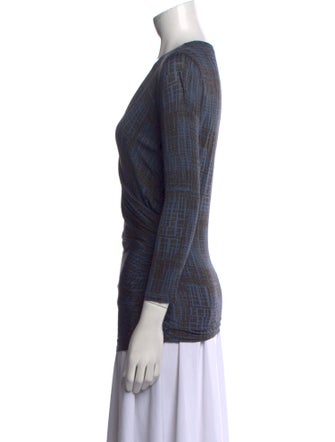 Max Mara Printed V-Neck Tunic