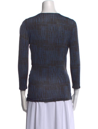 Max Mara Printed V-Neck Tunic