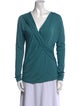 Max Mara V-Neck Long Sleeve Blouse