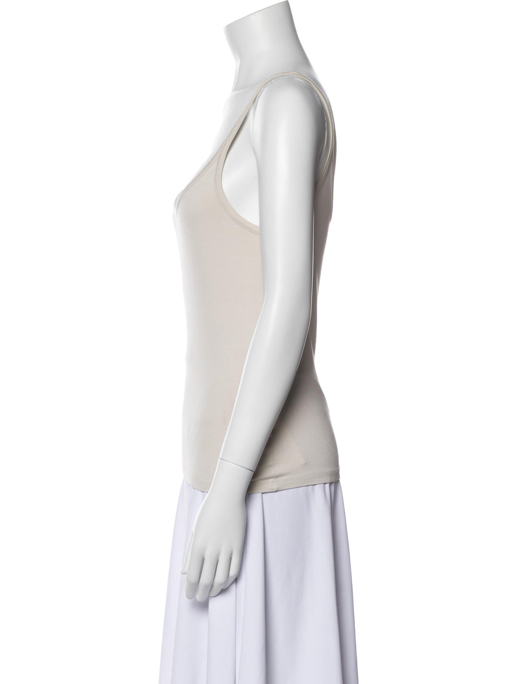 Max Mara Scoop Neck Sleeveless Top