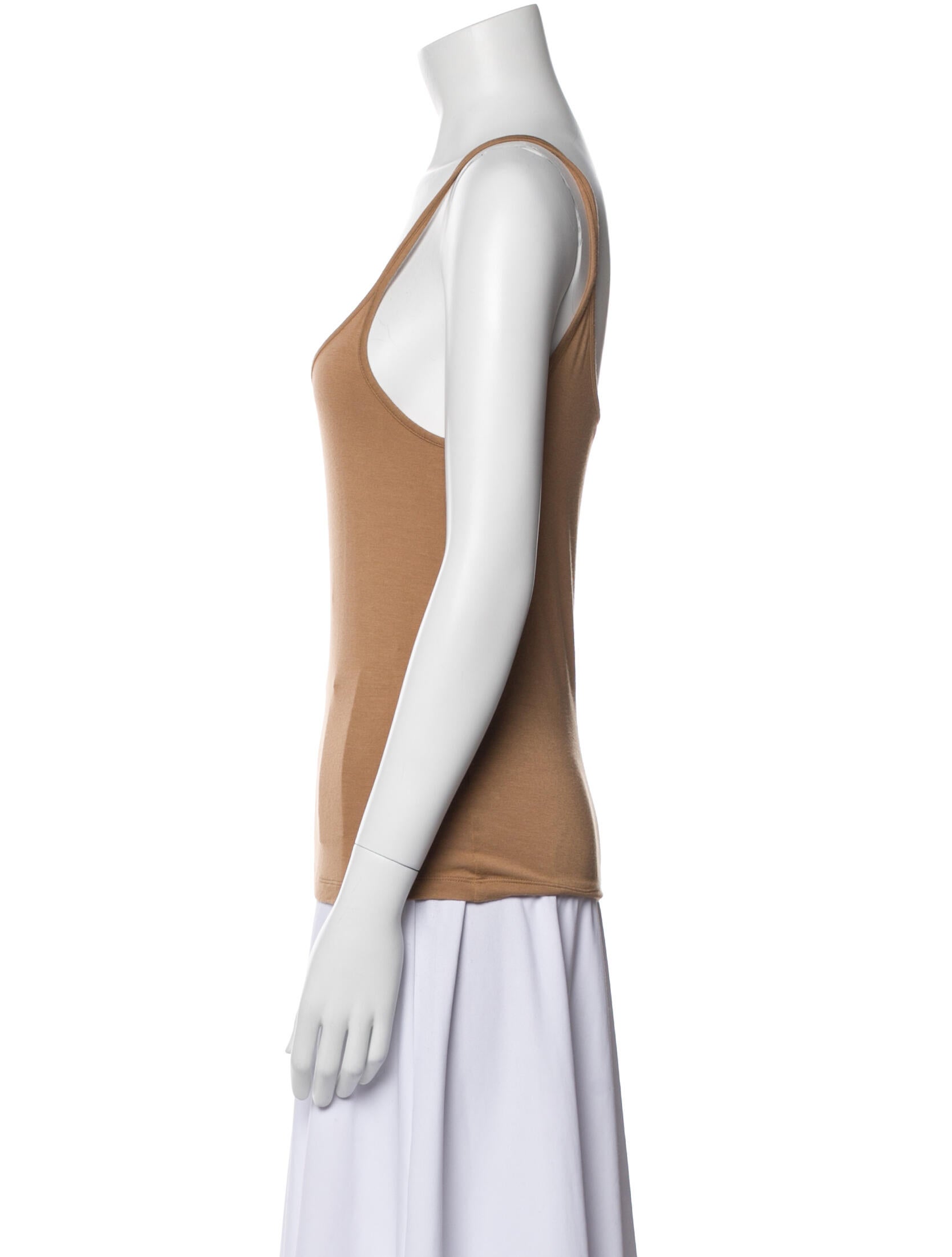 Max Mara Scoop Neck Sleeveless Top