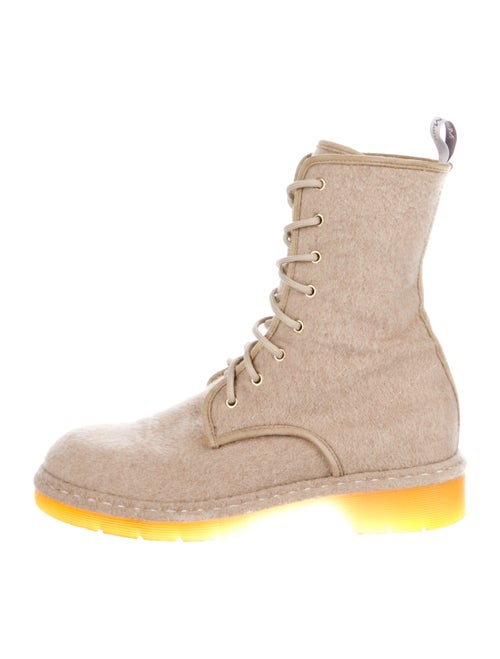 Max Mara Felt Combat Boots