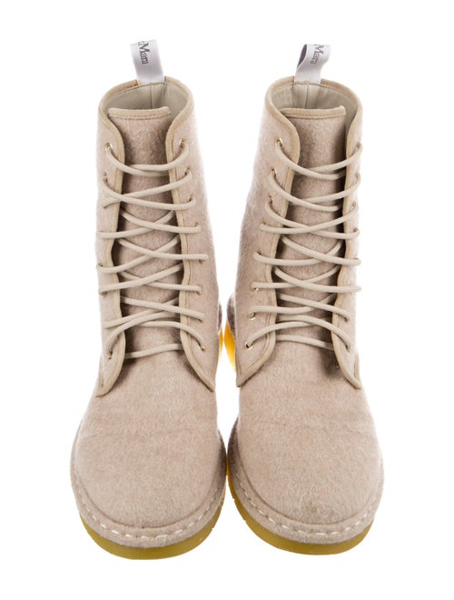 Max Mara Felt Combat Boots