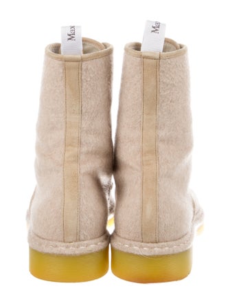 Max Mara Felt Combat Boots