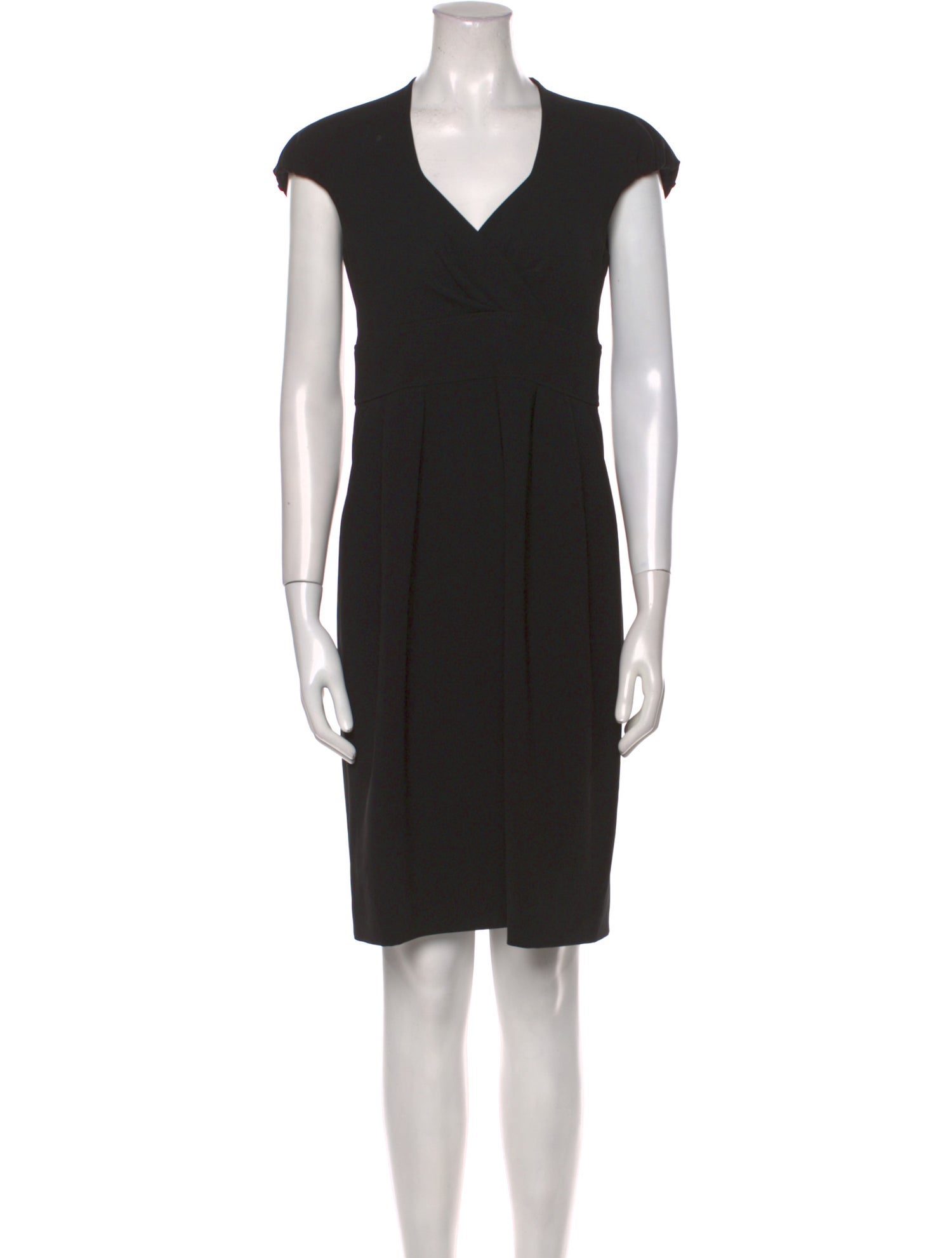 Max Mara V-Neck Knee-Length Dress