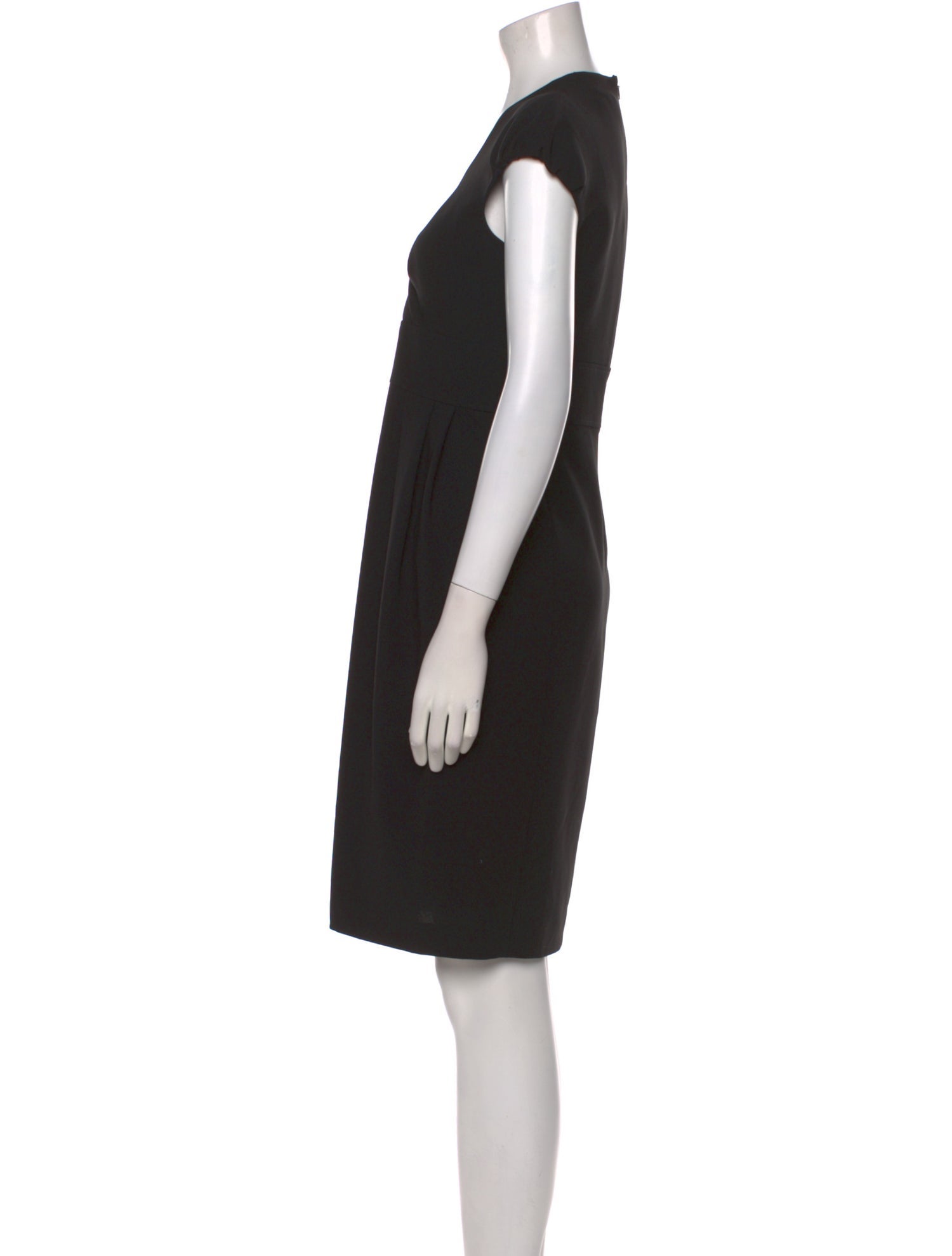 Max Mara V-Neck Knee-Length Dress