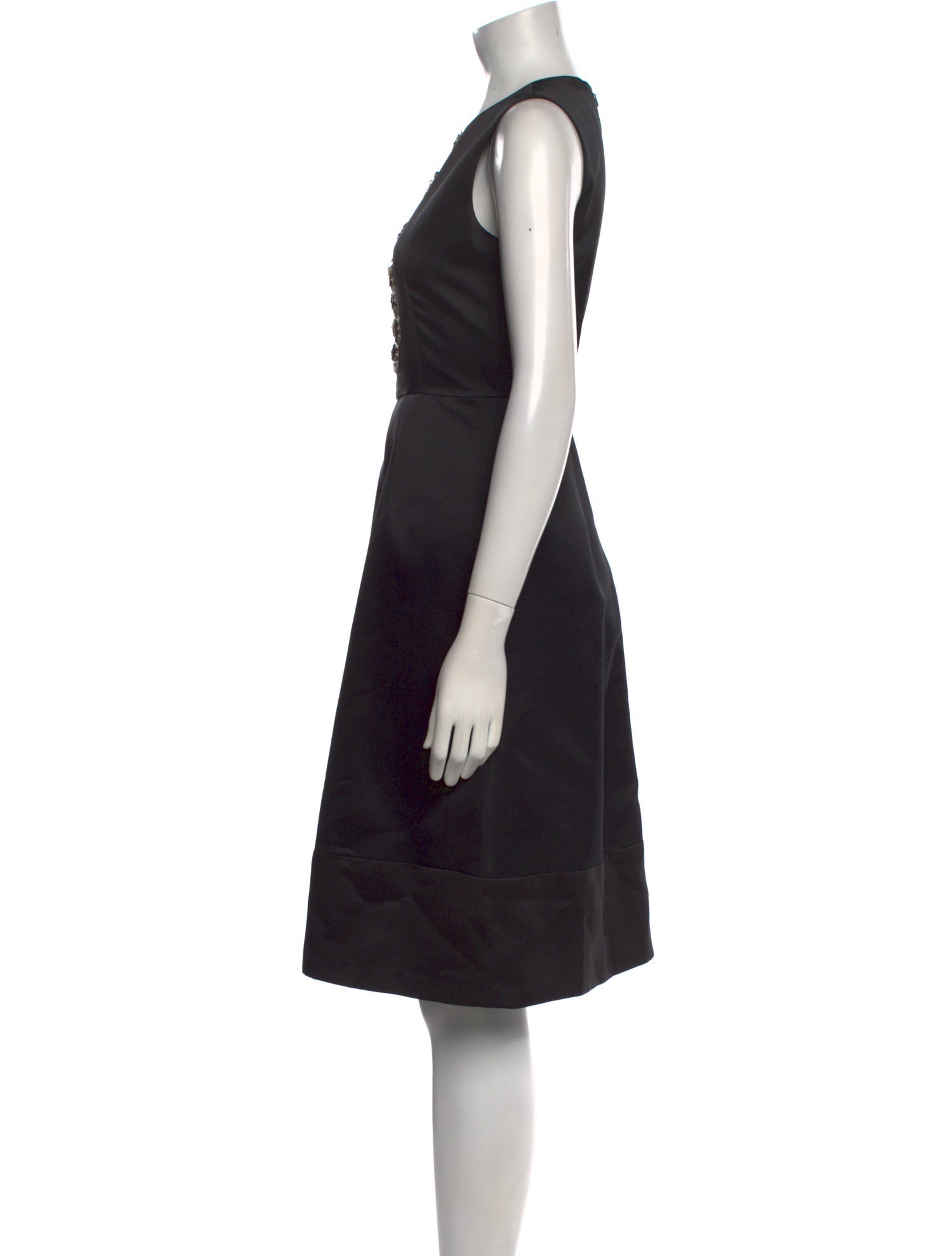 Max Mara Crew Neck Knee-Length Dress