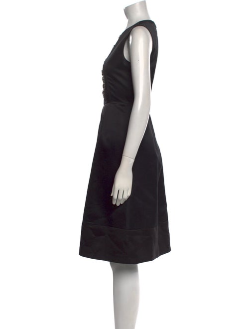 Max Mara Crew Neck Knee-Length Dress