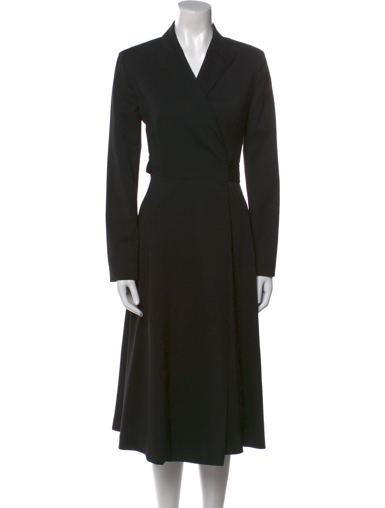 Max Mara Virgin Wool Midi Length Dress