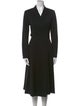 Max Mara Virgin Wool Midi Length Dress