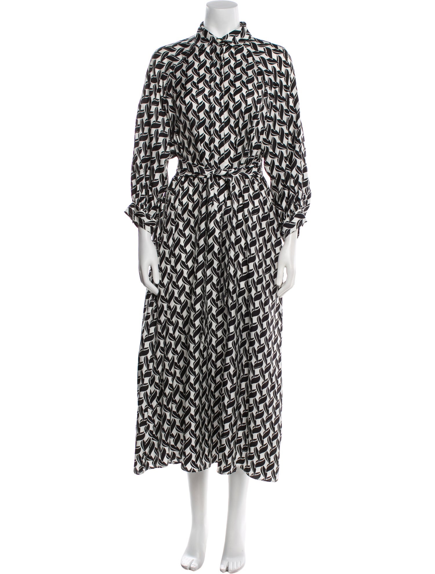 Max Mara Printed Long Dress