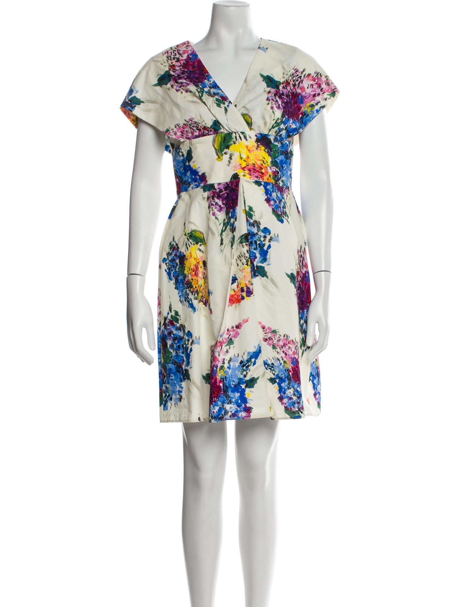 Max Mara Printed Knee-Length Dress