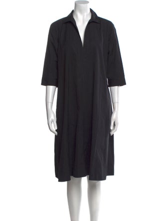 Max Mara V-Neck Knee-Length Dress