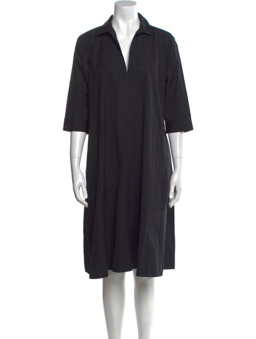 Max Mara V-Neck Knee-Length Dress