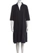 Max Mara V-Neck Knee-Length Dress
