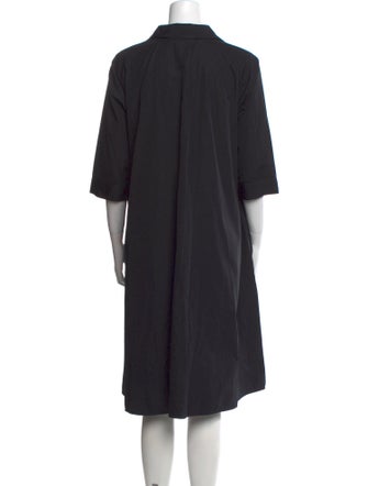 Max Mara V-Neck Knee-Length Dress