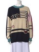 Max Mara Printed Crew Neck Sweater