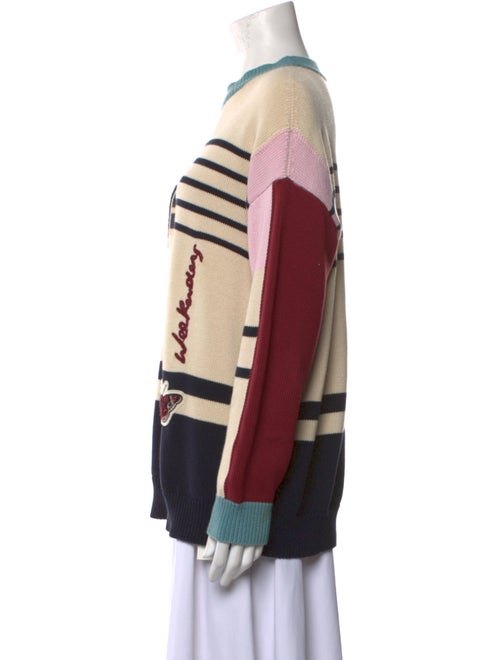 Max Mara Printed Crew Neck Sweater