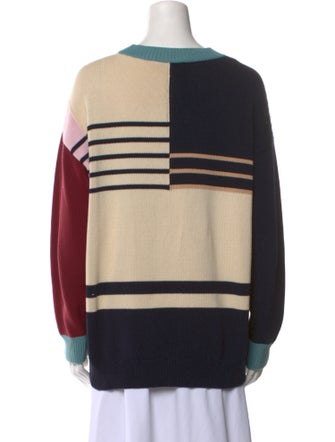 Max Mara Printed Crew Neck Sweater