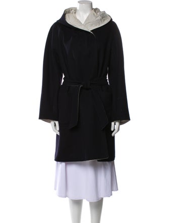 Max Mara Virgin Wool Faux Fur Coat