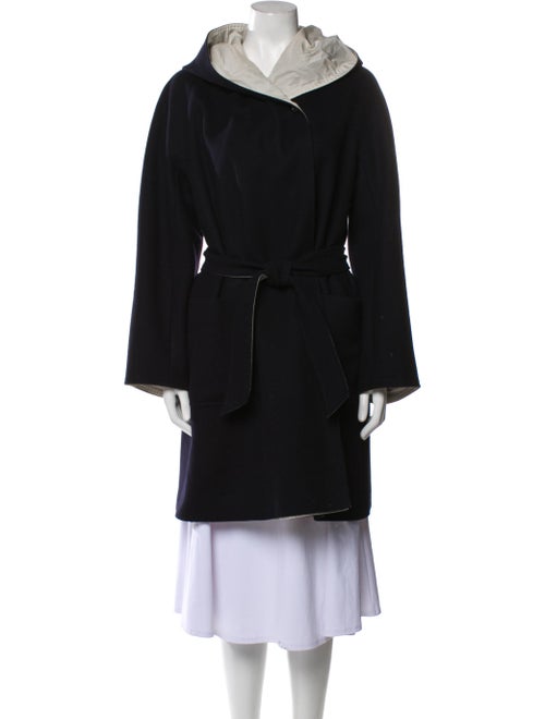 Max Mara Virgin Wool Faux Fur Coat