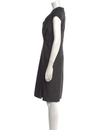 Max Mara Virgin Wool Knee-Length Dress