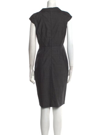 Max Mara Virgin Wool Knee-Length Dress