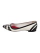 Max Mara Leather Colorblock Pattern Ballet Flats