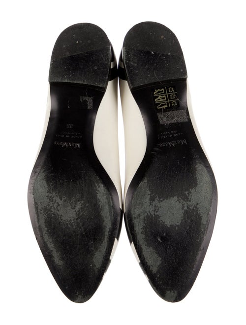 Max Mara Leather Colorblock Pattern Ballet Flats