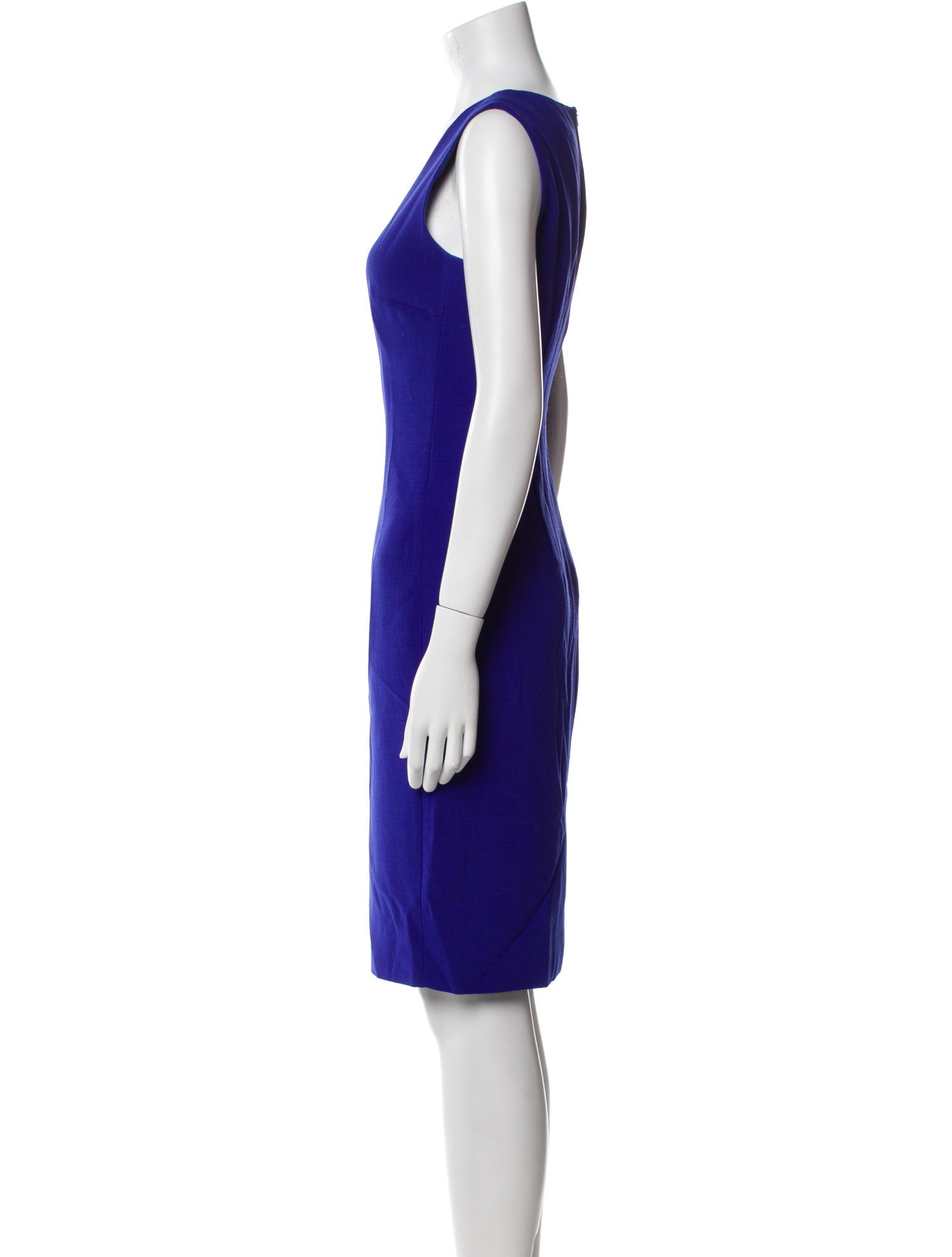 Max Mara Virgin Wool Knee-Length Dress
