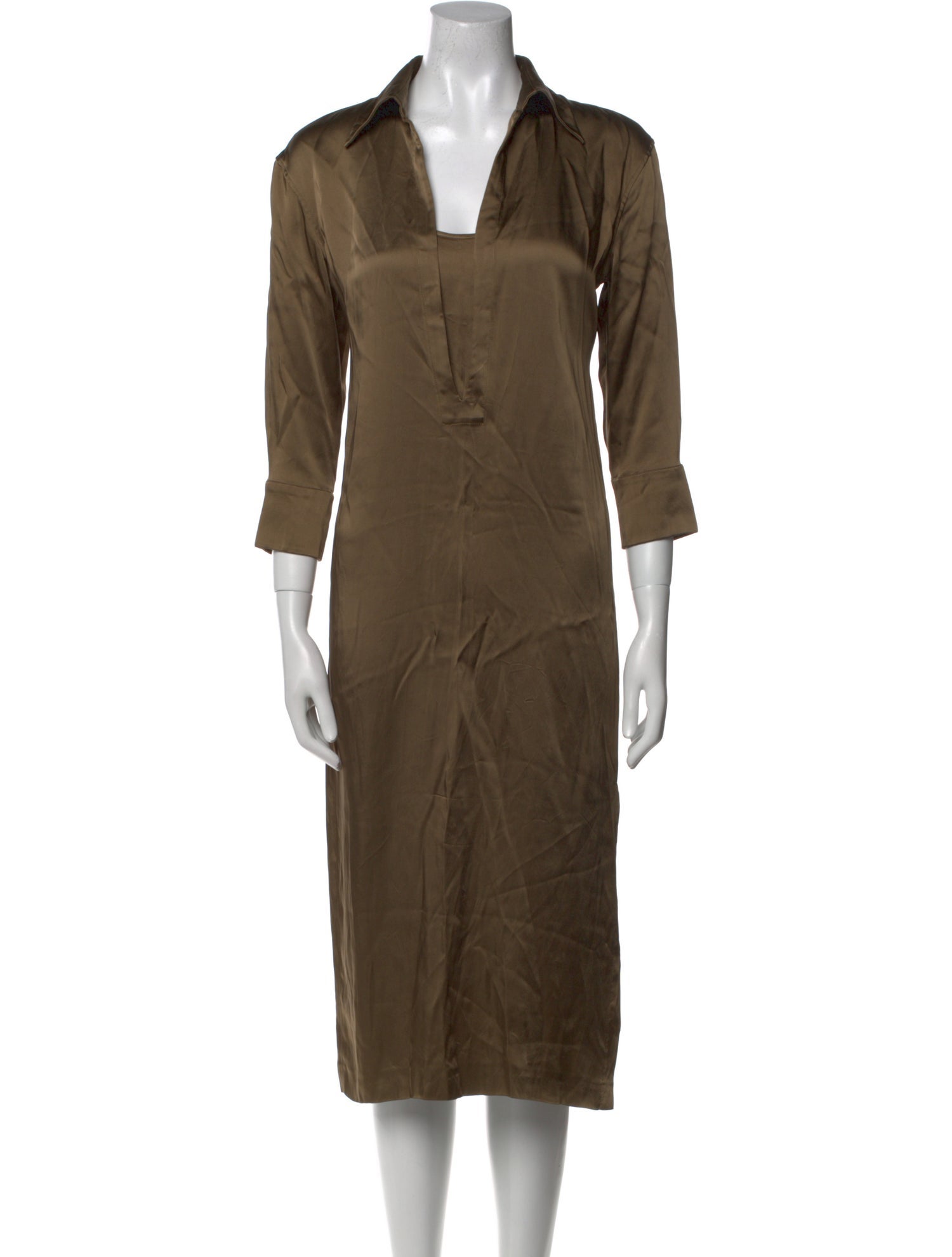 Max Mara Square Neckline Long Dress