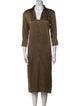 Max Mara Square Neckline Long Dress