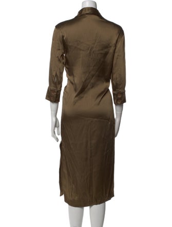 Max Mara Square Neckline Long Dress