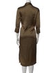 Max Mara Square Neckline Long Dress