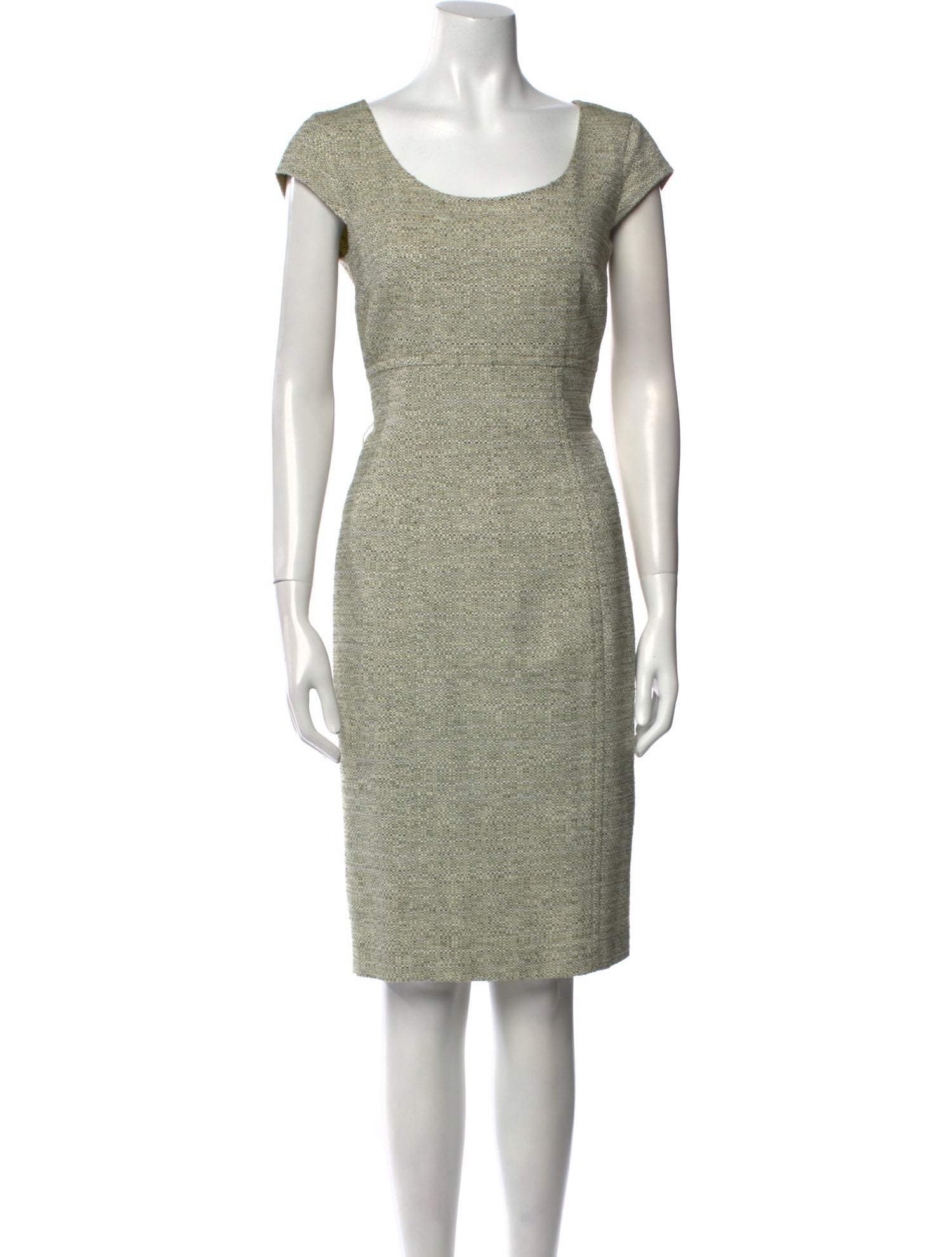 Max Mara Scoop Neck Knee-Length Dress