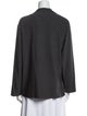 Max Mara Virgin Wool V-Neck Blouse