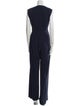 Max Mara Silk V-Neck Jumpsuit
